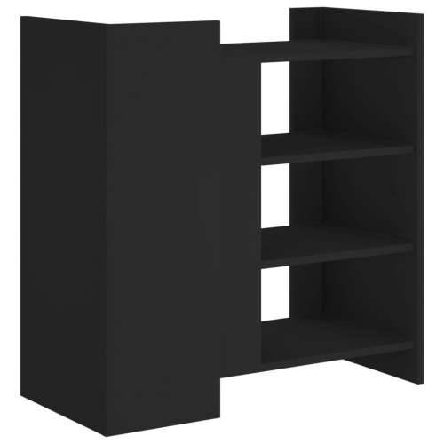 Komoda crna 73,5x35x75 cm od konstruiranog drva - Crna 1 Cijena