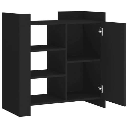 Komoda crna 73,5x35x75 cm od konstruiranog drva - Crna 1 Cijena