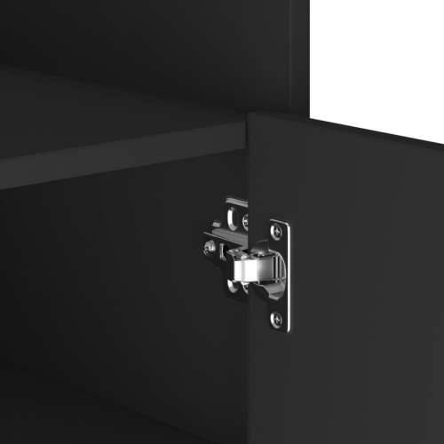 Komoda crna 73,5x35x75 cm od konstruiranog drva - Crna 1 Cijena