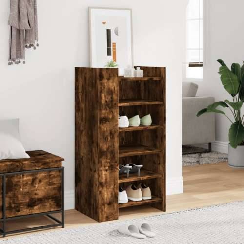 Ormarić za cipele boja hrasta 52x37,5x100 cm konstruirano drvo - Dimljeni hrast 1 Cijena