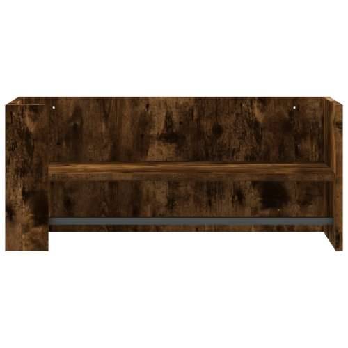 Zidna polica smeđa boja dimljenog hrasta 70,5x35x30,5 cm drvena - Dimljeni hrast 70.5 x 35 x 30.5 cm 1 Cijena