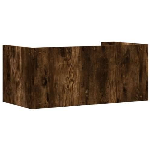 Zidna polica smeđa boja dimljenog hrasta 70,5x35x30,5 cm drvena - Dimljeni hrast 70.5 x 35 x 30.5 cm 1 Cijena