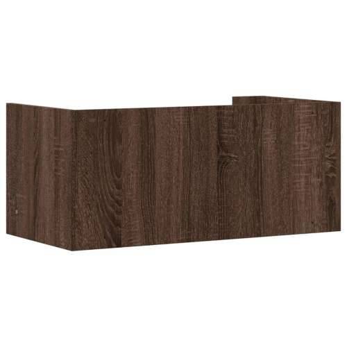 Zidna polica smeđa boja hrasta 70,5 x 35 x 30,5 cm drvena - Smeđi hrast 70.5 x 35 x 30.5 cm 1 Cijena