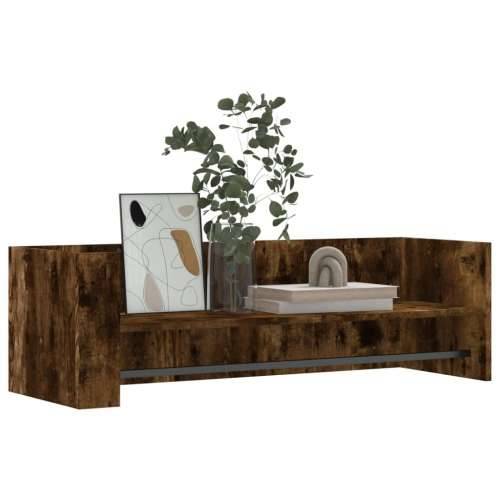 Zidna polica boja hrasta 100x35x30,5 cm od konstruiranog drva - Dimljeni hrast 100 x 35 x 30.5 cm 1 Cijena