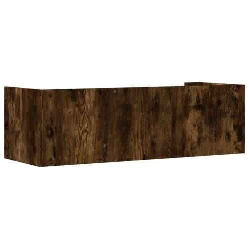 Zidna polica boja hrasta 100x35x30,5 cm od konstruiranog drva - Dimljeni hrast 100 x 35 x 30.5 cm 1 Cijena