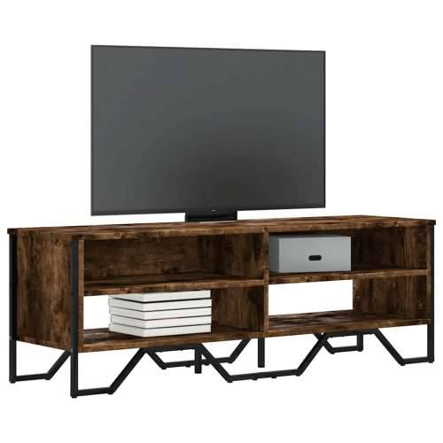 TV ormarić boja dimljenog hrasta 122x34x41 cm konstruirano drvo - Dimljeni hrast 1 122 cm Cijena
