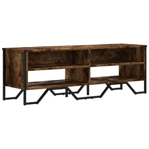 TV ormarić boja dimljenog hrasta 122x34x41 cm konstruirano drvo - Dimljeni hrast 1 122 cm Cijena