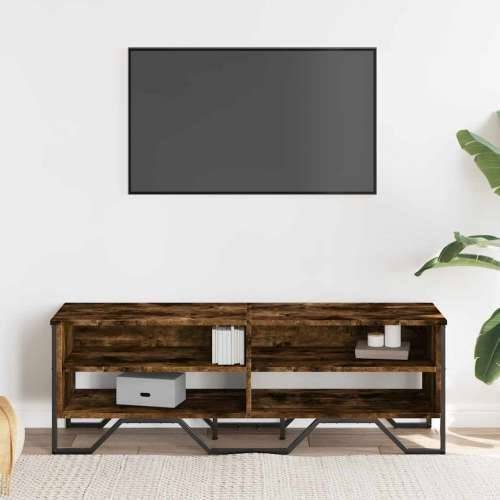 TV ormarić boja dimljenog hrasta 122x34x41 cm konstruirano drvo - Dimljeni hrast 1 122 cm Cijena
