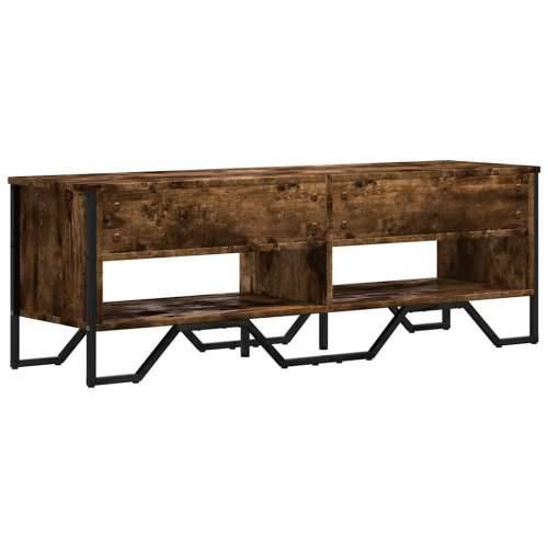 TV ormarić boja dimljenog hrasta 122x34x41 cm konstruirano drvo - Dimljeni hrast 1 122 cm Cijena