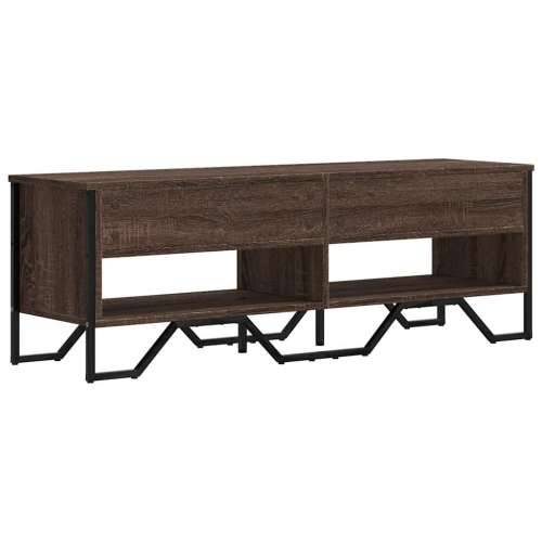 TV ormarić smeđa boja hrasta 122 x 34 x 41 cm konstruirano drvo - Smeđi hrast 1 122 cm Cijena