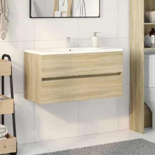 Ormarić za Lavabo - Umivaonik boja hrasta sonome 90x38,5x45 cm iverica Cijena