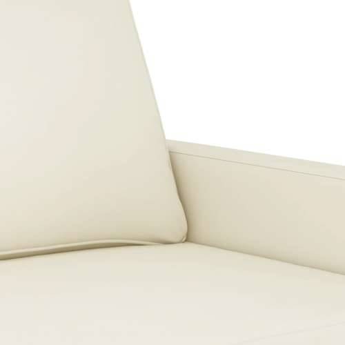 3-dijelni set sofa s jastucima krem baršunasti - Krema s jastučićima i tabureom Cijena