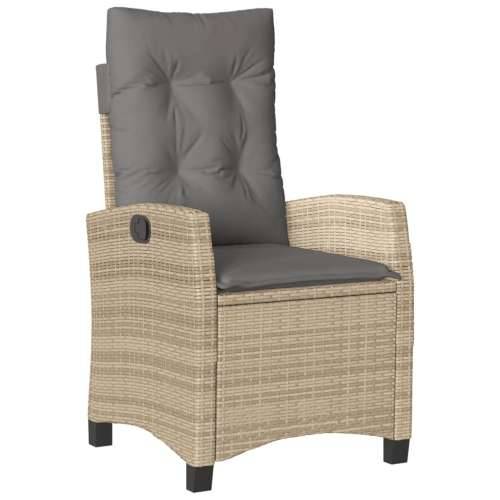 Vrtna garnitura - 5-dijelni vrtni blagovaonski set od poliratana s jastucima bež - 80 x 80 x 74 cm Bez naslona za noge 4 Cijena