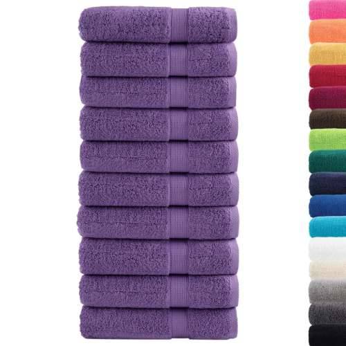 Ručnici za ruke SOLUND 10 kom ljubičasti 50x100 cm 600 gsm - Ljubičasta 50 x 100 cm 10 Cijena