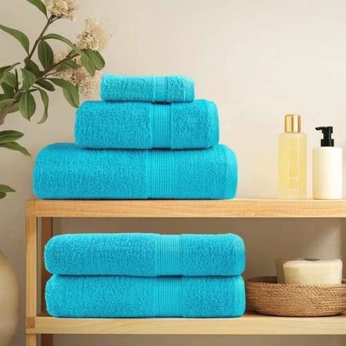 8-dijelni vrhunski set ručnika SOLUND tirkizni 600 gsm - Tirkizna 1 Cijena