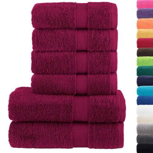 6-dijelni vrhunski set ručnika SOLUND bordo 600 gsm - Bordo 1 Cijena
