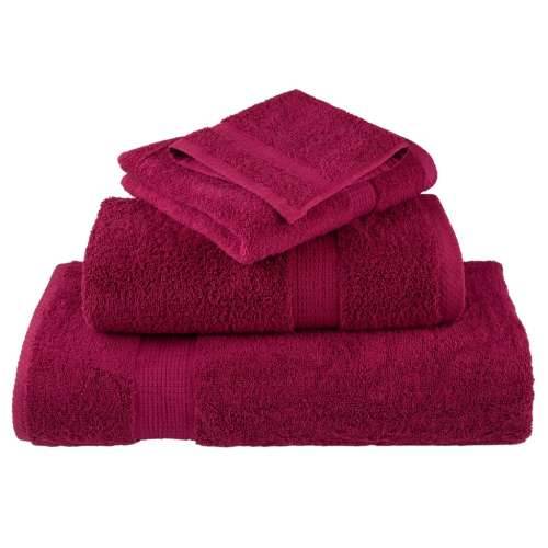 6-dijelni vrhunski set ručnika SOLUND bordo 600 gsm - Bordo 1 Cijena