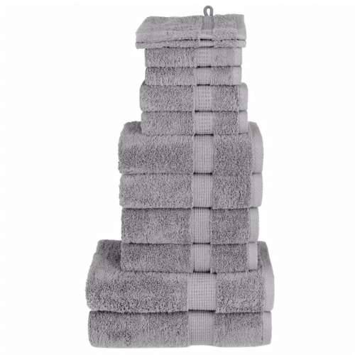 12-dijelni vrhunski set ručnika SOLUND sivi 600 gsm - Siva 1 Cijena