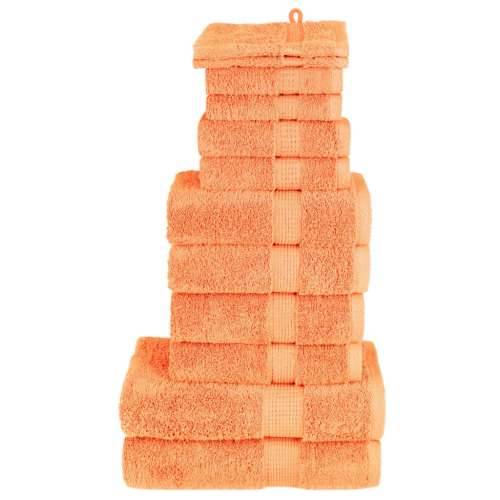 12-dijelni vrhunski set ručnika SOLUND narančasti 600 gsm - Narančasta 1 Cijena