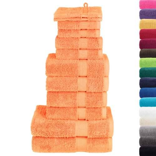 12-dijelni vrhunski set ručnika SOLUND narančasti 600 gsm - Narančasta 1 Cijena