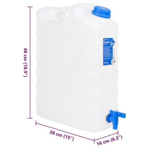 Spremnik za vodu sa slavinom prozirni 20 L plastični - 20 l bez sapuna Cijena