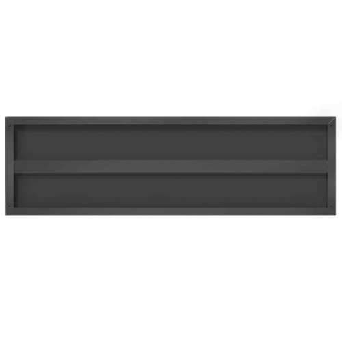 Zidne police 2 kom 100x30x3 cm crne nehrđajući čelik - Crna 100 x 30 x 3 cm 1 Cijena