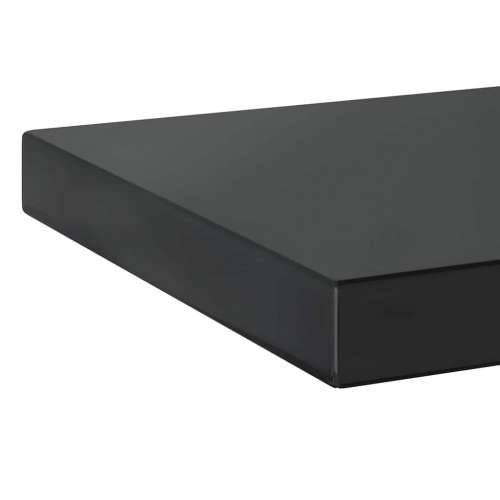 Zidne police 2 kom 50x23,5x3 cm crne nehrđajući čelik - Crna 50 x 23.5 x 3 cm 1 Cijena