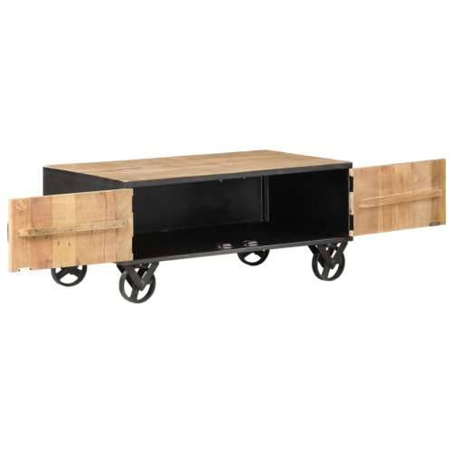 Stolić za kavu 90 x 50 x 39 cm od masivnog obnovljenog drva Cijena