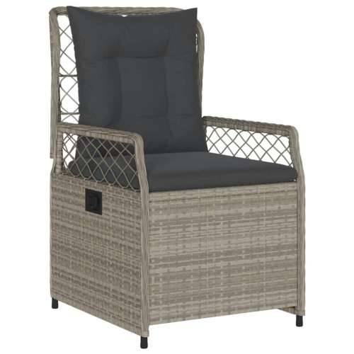 Vrtna garnitura - 5-dijelni vrtni blagovaonski set od poliratana s jastucima sivi - Svjetlosiva 80 x 80 x 74 cm 4 Cijena