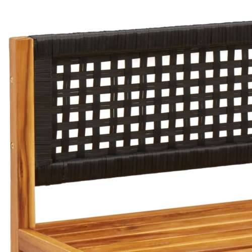 Vrtna garnitura - 4-dijelni set vrtnih sofa s jastucima masivno bagremovo drvo - Crna i krem 4- seater 1 Cijena