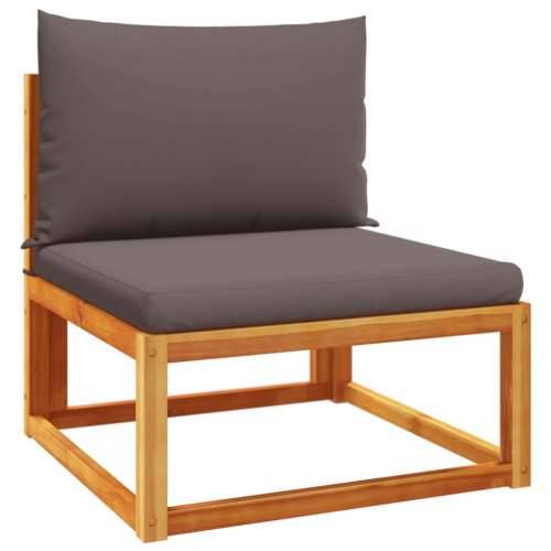 9-dijelna set vrtnih sofa s jastucima masivno bagremovo drvo - Siva 4x kutna + 4x srednja + stol 1 Cijena