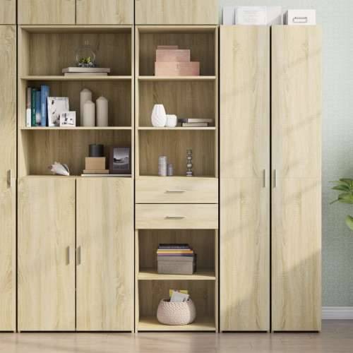 Visoka komoda boja hrasta 50x42,5x185 cm od konstruiranog drva - sonoma hrast 1 Cijena