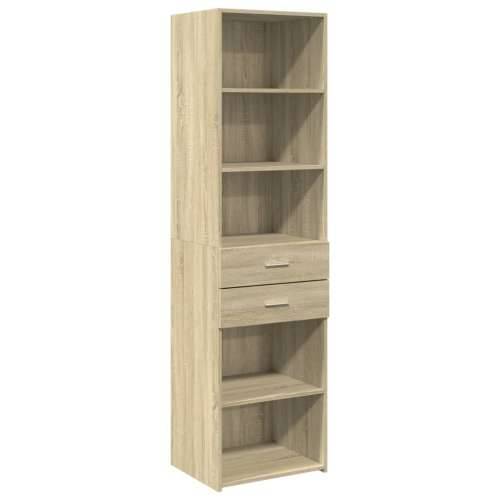 Visoka komoda boja hrasta 50x42,5x185 cm od konstruiranog drva - sonoma hrast 1 Cijena