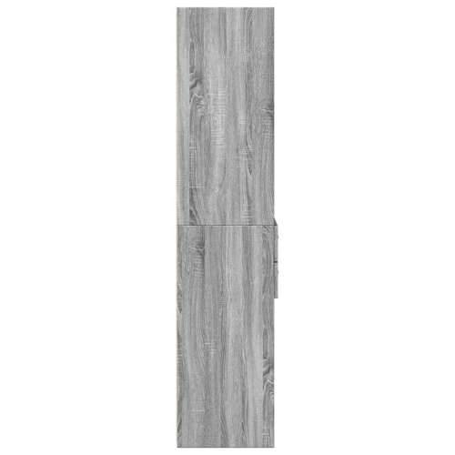 Visoka komoda boja hrasta 50x42,5x185 cm od konstruiranog drva - Sivi hrast sonoma 1 Cijena