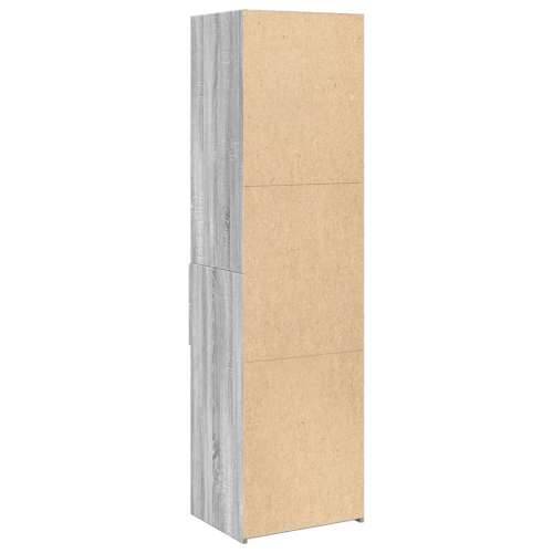 Visoka komoda boja hrasta 50x42,5x185 cm od konstruiranog drva - Sivi hrast sonoma 1 Cijena