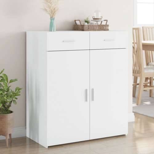 Komoda bijela 80x42,5x93 cm od konstruiranog drva - Bijela 1 Cijena