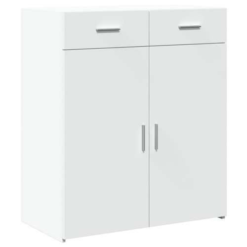 Komoda bijela 80x42,5x93 cm od konstruiranog drva - Bijela 1 Cijena