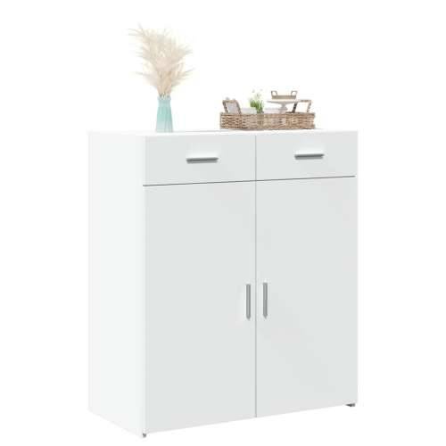 Komoda bijela 80x42,5x93 cm od konstruiranog drva - Bijela 1 Cijena