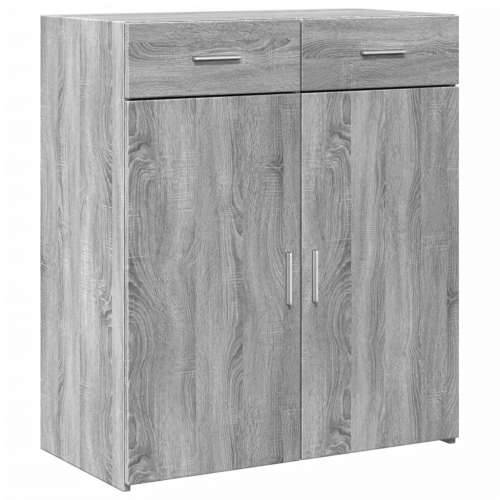 Komoda siva boja hrasta 80x42,5x93 cm od konstruiranog drva - Sivi hrast sonoma 1 Cijena