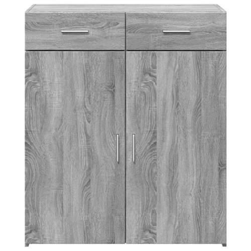 Komoda siva boja hrasta 80x42,5x93 cm od konstruiranog drva - Sivi hrast sonoma 1 Cijena