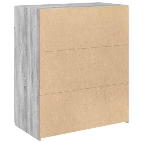 Komoda siva boja hrasta 80x42,5x93 cm od konstruiranog drva - Sivi hrast sonoma 1 Cijena