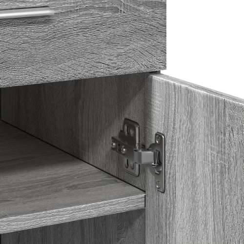 Komoda siva boja hrasta 80x42,5x93 cm od konstruiranog drva - Sivi hrast sonoma 1 Cijena