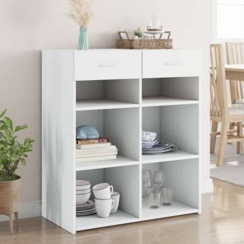 Komoda bijela 80x42,5x93 cm od konstruiranog drva - Bijela 1 Cijena
