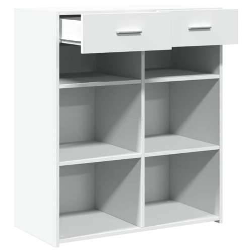 Komoda bijela 80x42,5x93 cm od konstruiranog drva - Bijela 1 Cijena