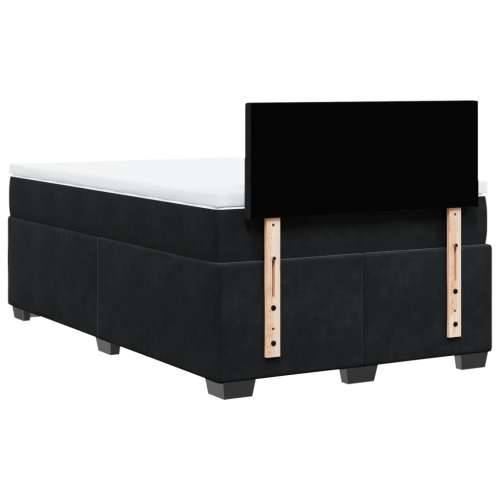 Box spring krevet s madracem crni 120 x 200 cm baršunasti - Crna 120 x 200 cm plain degsign Cijena
