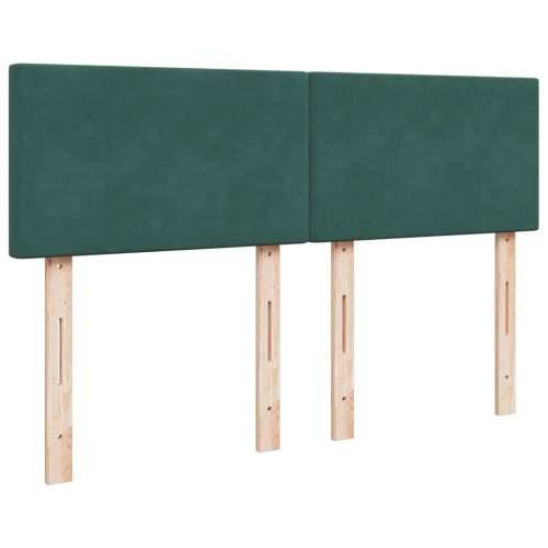 Krevet s oprugama i madracem tamnozeleni 140x190 cm baršunasti - Tamnozelena 140 x 190 cm plain degsign Cijena
