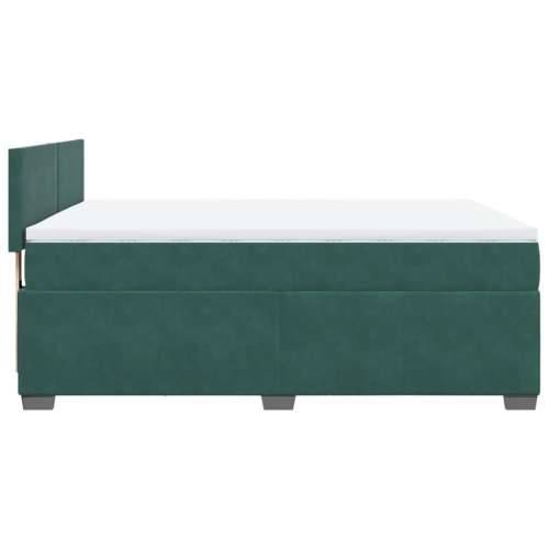 Krevet s oprugama i madracem tamnozeleni 140x190 cm baršunasti - Tamnozelena 140 x 190 cm plain degsign Cijena