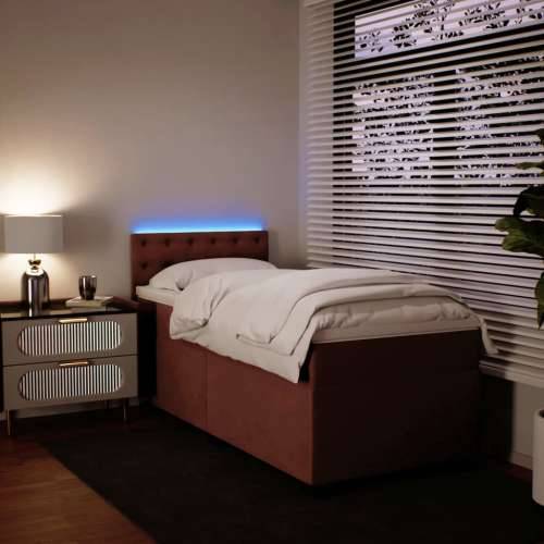 Box spring krevet s madracem ružičasti 100x200 cm baršunasti - Ružičasta 100 x 200 cm gumbi Cijena