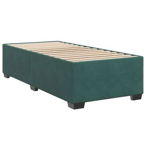 Box spring krevet s madracem tamnozeleni 90x190 cm baršunasti - Tamnozelena 90 x 190 cm gumbi Cijena