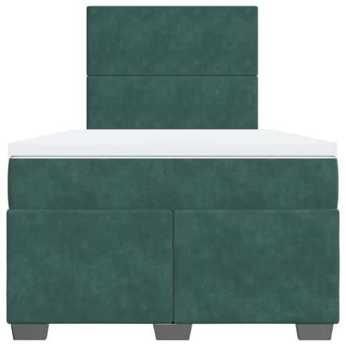 Krevet box spring s madracem tamnozeleni 120x190 cm baršunasti - Tamnozelena 120 x 190 cm Gladak dizajn Cijena